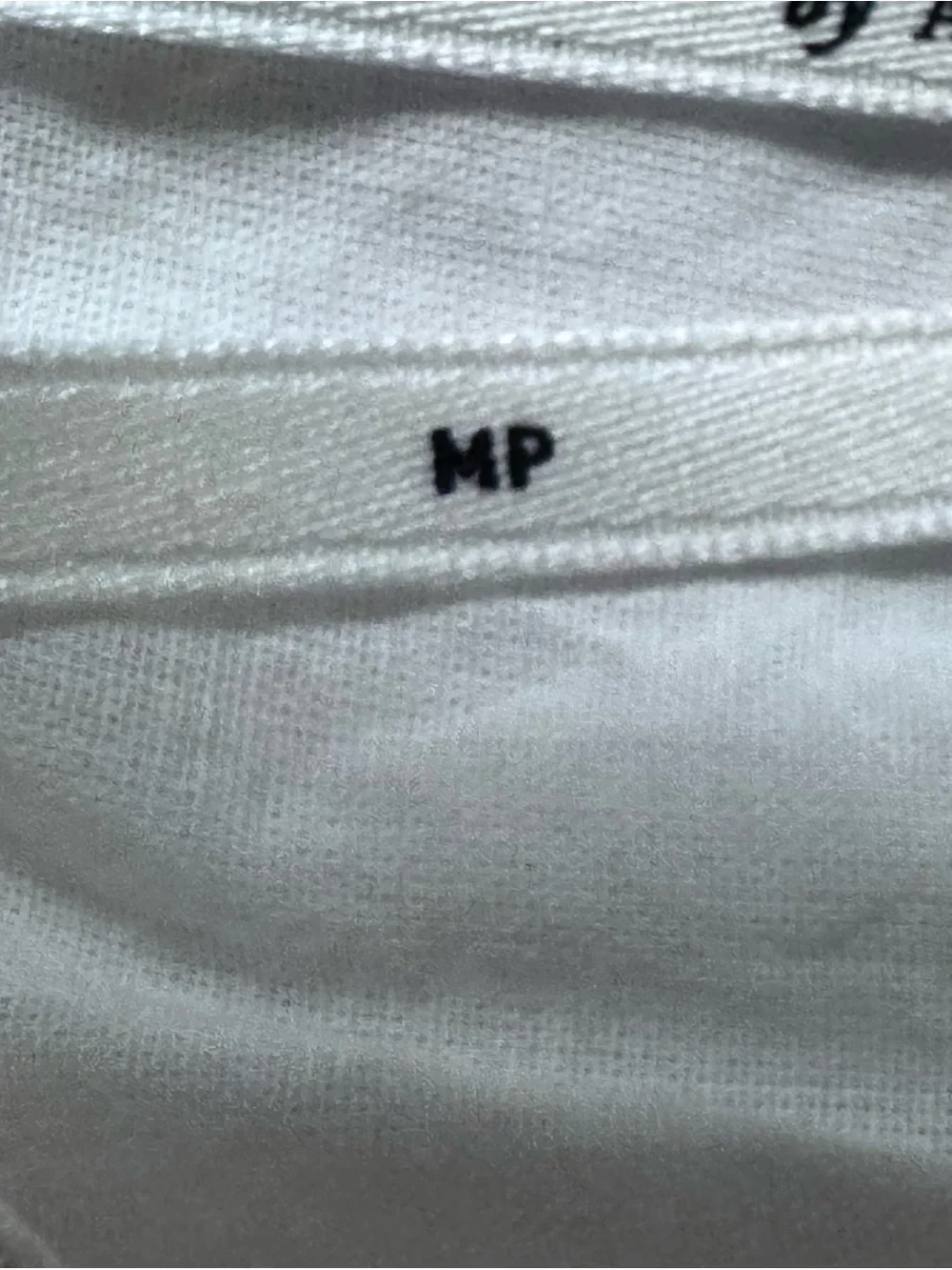 Anthropologie White Bubble Hem Puff Sleeve Cotton Blouse MP Petite Cottagecore